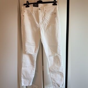 GAP Cream Skinny Mid-Rise Jeans